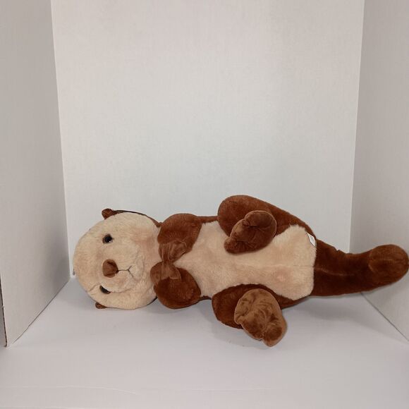 NWT Justin Otter Toy Factory 24" Plush Paradise 2023 Large Brown Stuffed Animal - Picture 14 of 14